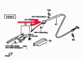 Handbrake cable front Truck